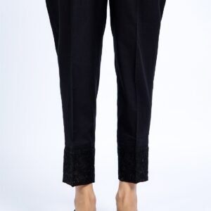EMBROIDERED CAMBRIC TROUSER