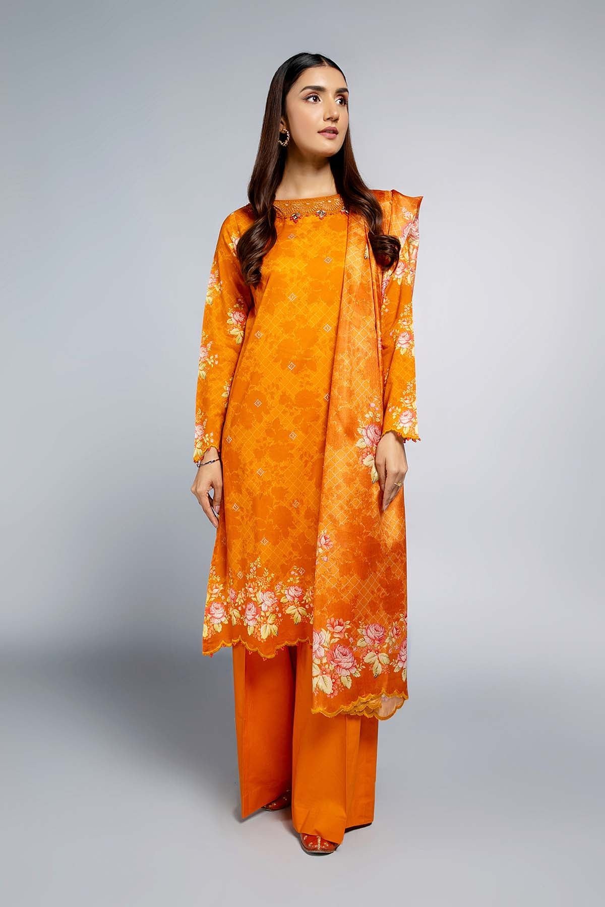 EMBROIDERED PRINTED LAWN 3 PCS (UNSTITCHED)