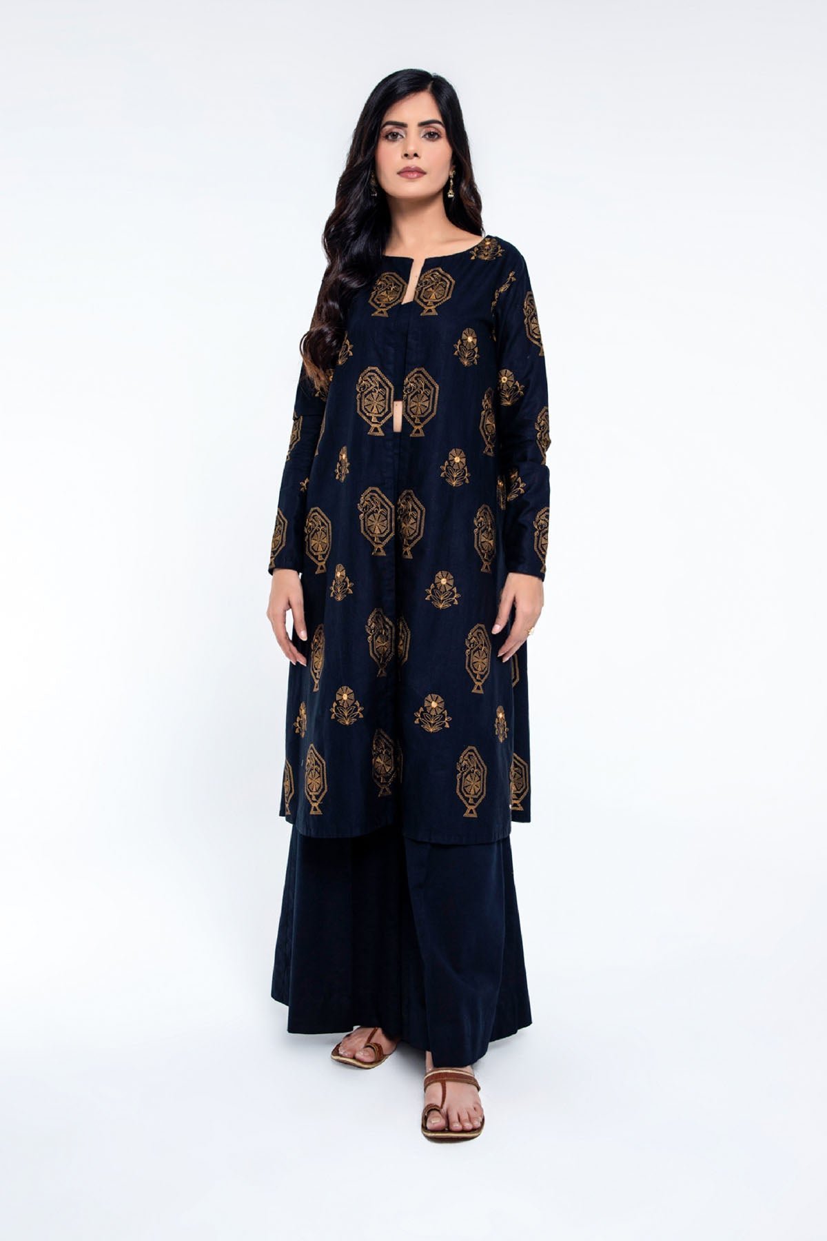 EMBROIDERED SLUB KHADDAR 2 PCS (UNSTITCHED)