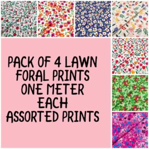 Lawn Print Cut Piece Bundle - Floral