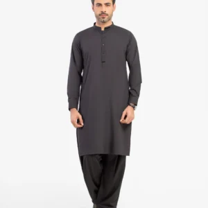 Men's Black Kurta Shalwar - EMTKST5-99615