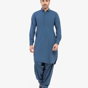 Men's Blue Kurta Shalwar - EMTKST5-99605