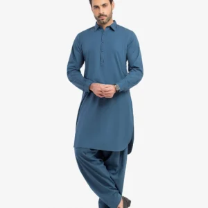 Men's Blue Kurta Shalwar - EMTKST5-99617