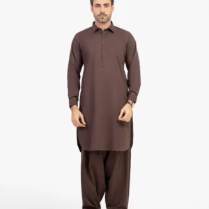 Men's Brown Kurta Shalwar - EMTKST5-99616