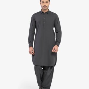 Men's Dark Green Kurta Shalwar - EMTKST5-99610