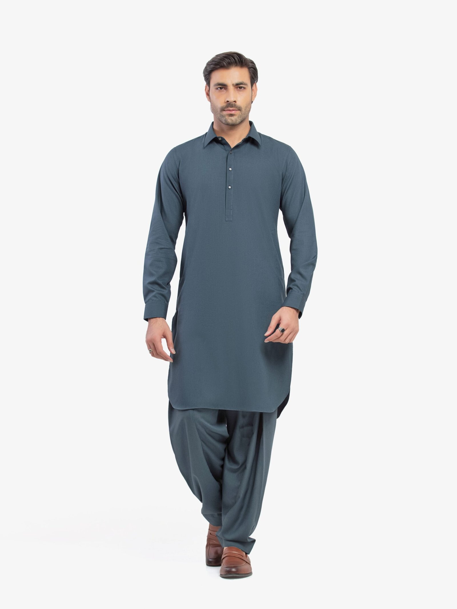 Men’s Dark Teal Kurta Shalwar – EMTKST5-99607