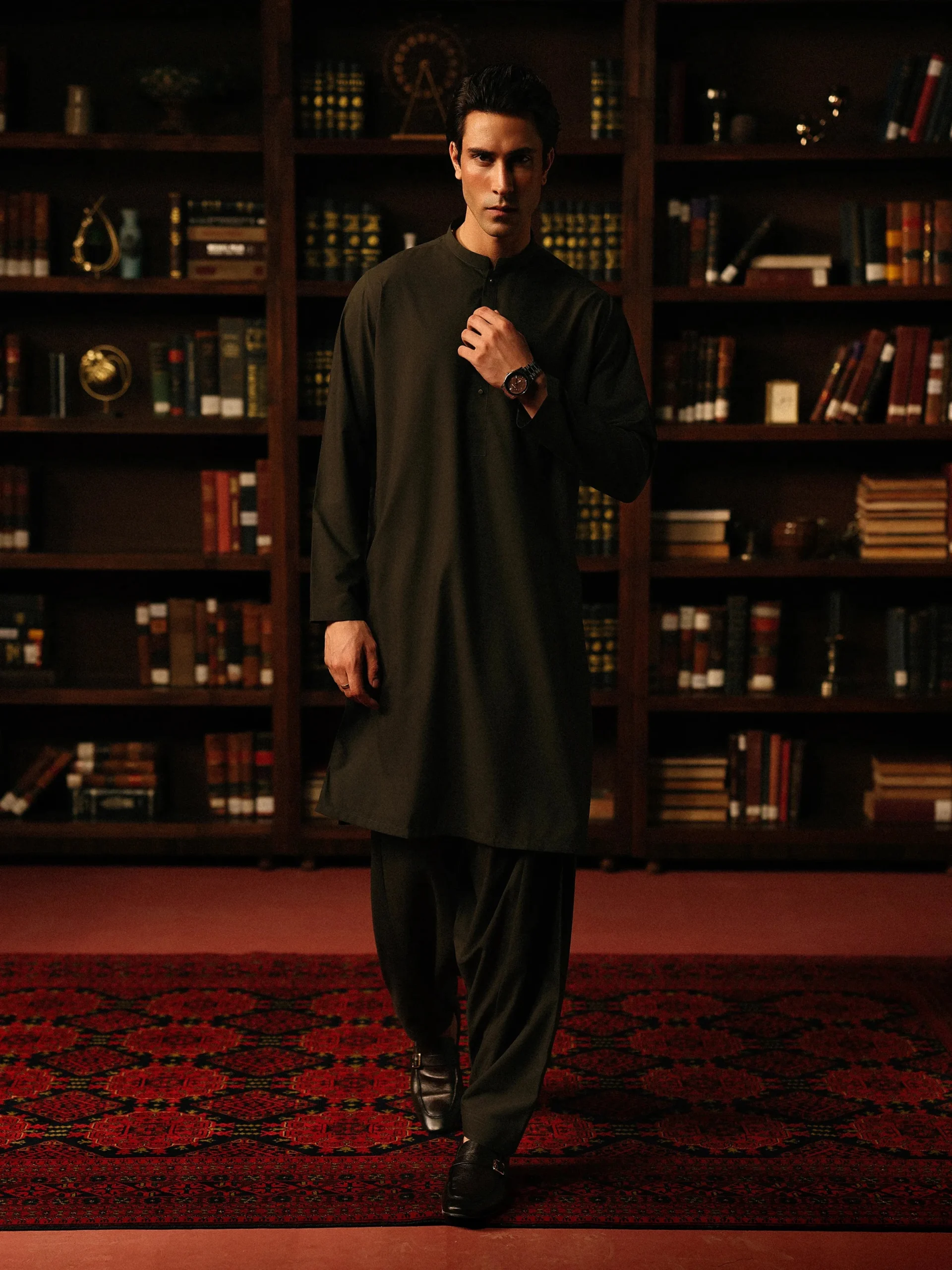 Men’s Green Kurta Shalwar – EMTKS5-41185