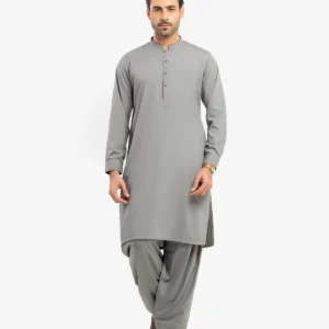 Men's Grey Kurta Shalwar - EMTKST5-99613