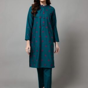 PRET EMBROIDERED SLUB KHADDAR 2 PCS