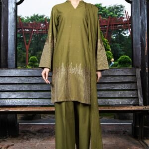 PRET EMBROIDERED SLUB KHADDAR 3 PCS