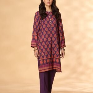 PRET PRINTED RAW SILK 2 PCS