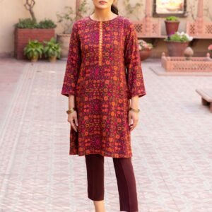 PRET PRINTED RAW SILK 2 PCS