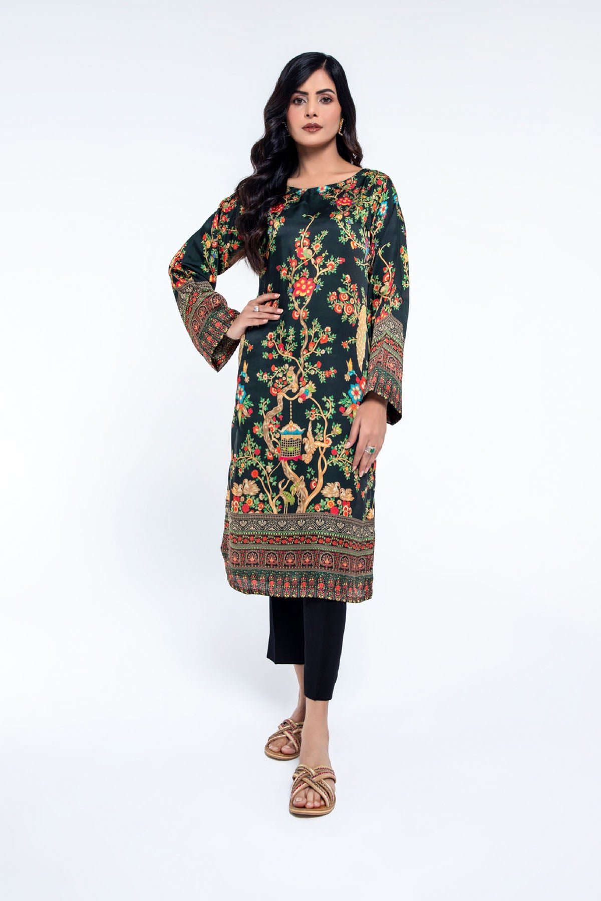 PRET PRINTED SHAMOZ SILK 1 PCS