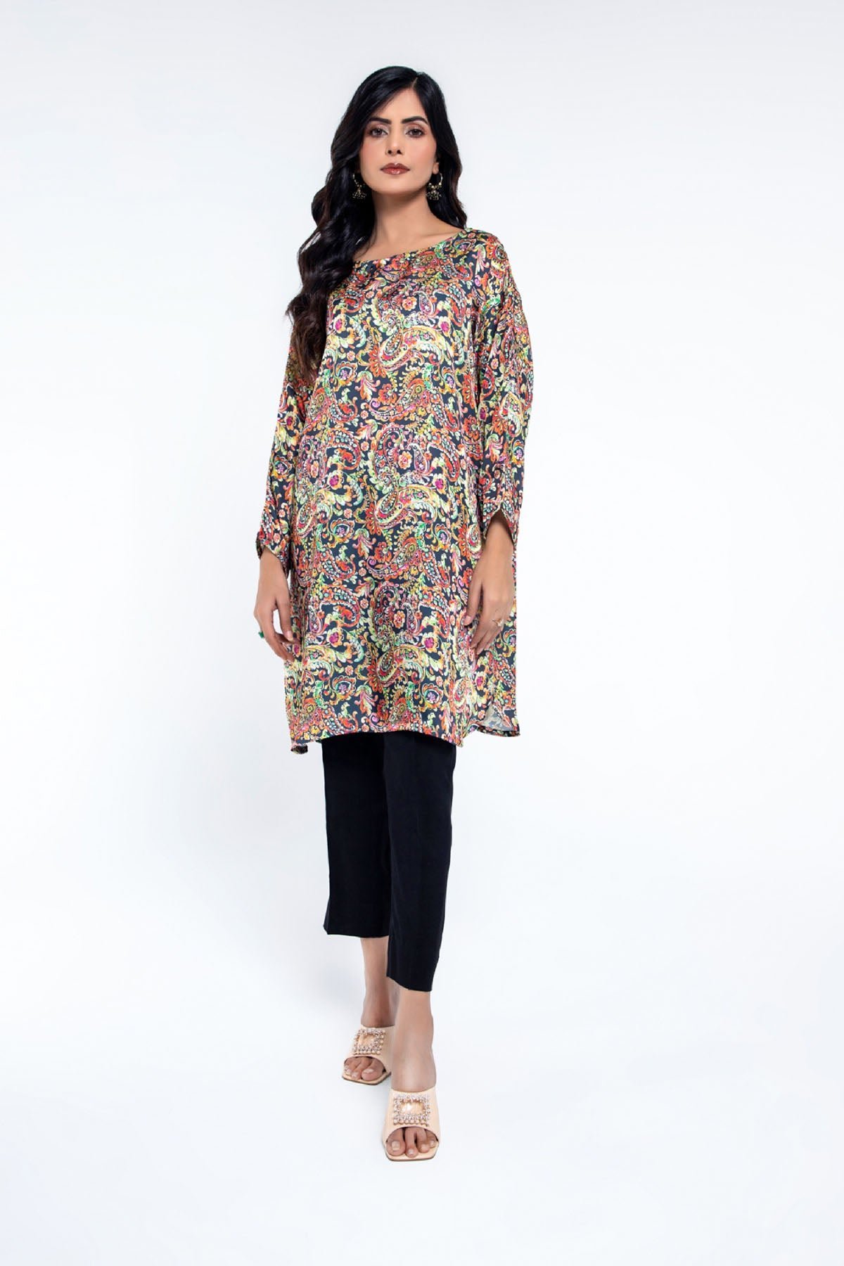 PRET PRINTED SHAMOZ SILK 1 PCS