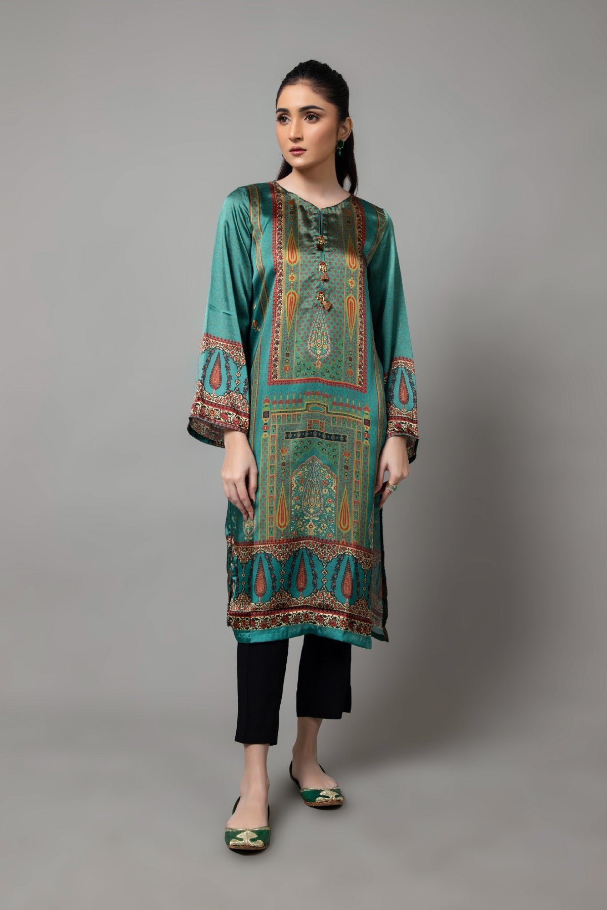 PRET PRINTED SHAMOZ SILK 1 PCS