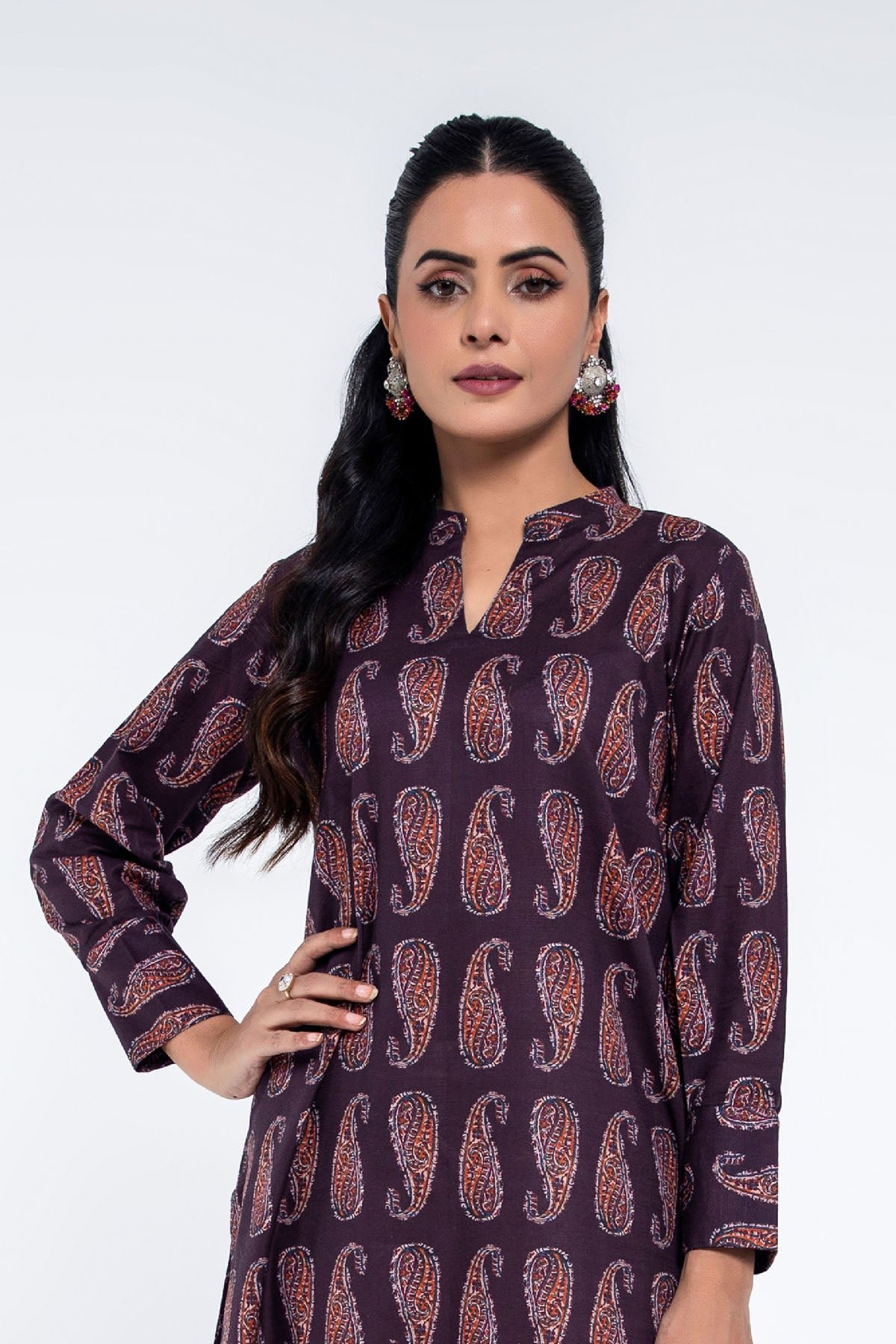 PRET PRINTED SLUB KHADDAR 1 PCS