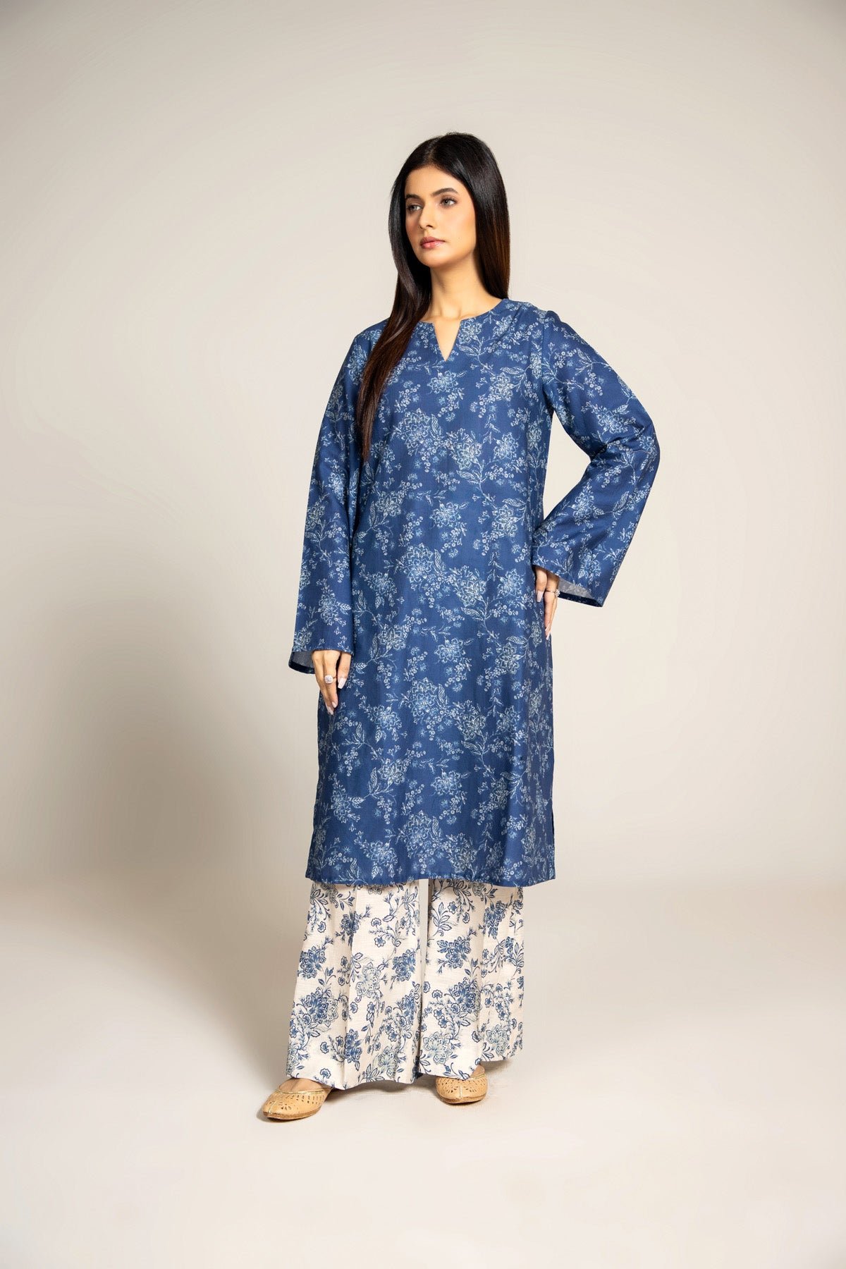PRET PRINTED SLUB KHADDAR 2 PCS