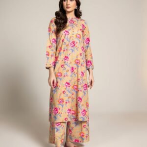 PRET PRINTED SLUB KHADDAR 2 PCS