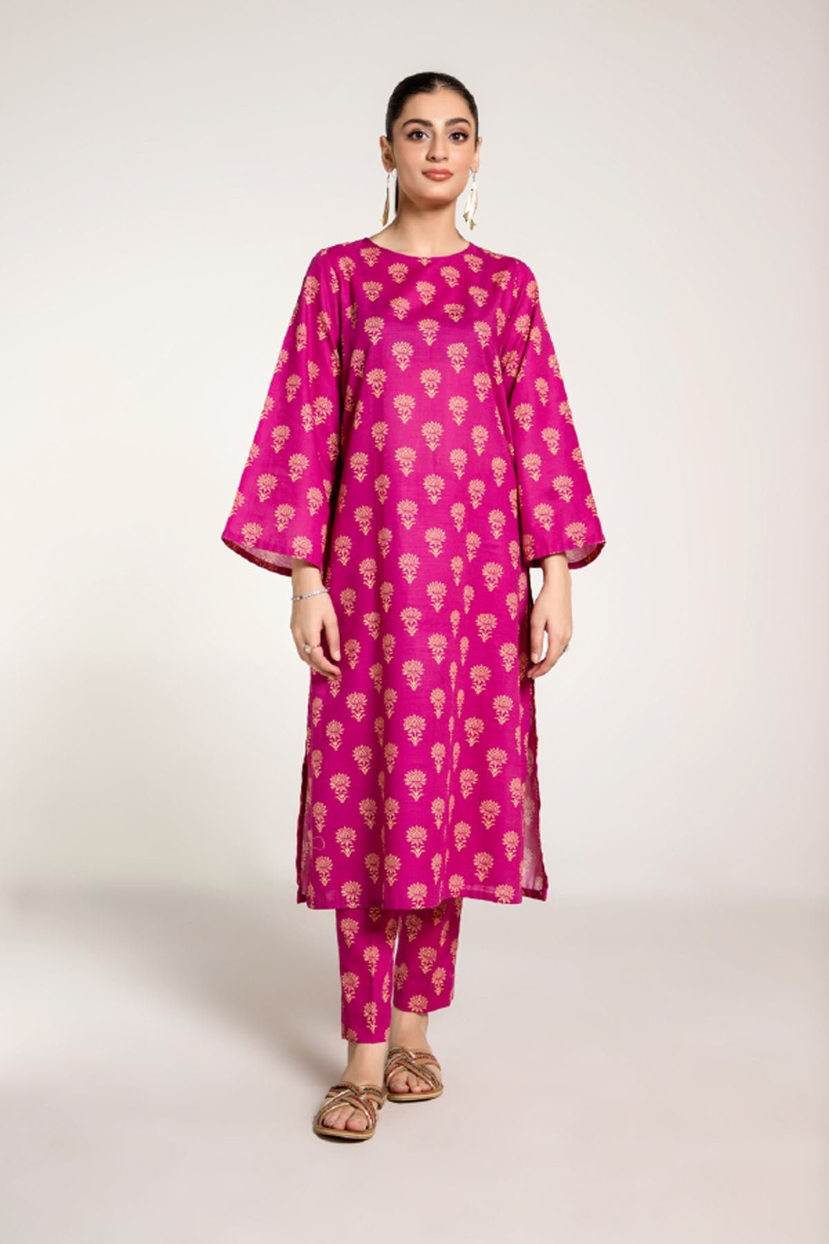 PRET PRINTED SLUB KHADDAR 2 PCS