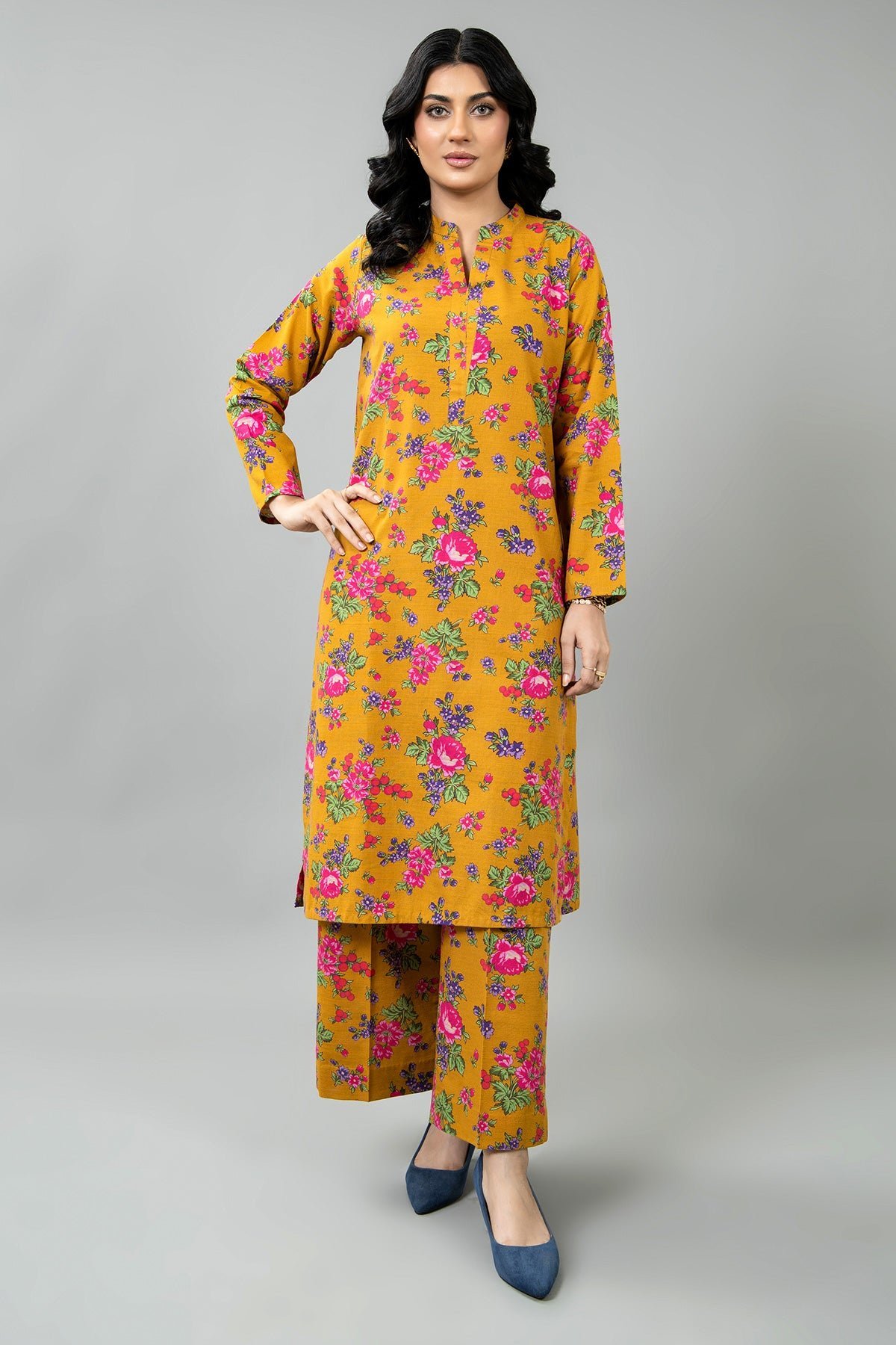 PRET PRINTED SLUB KHADDAR 2 PCS