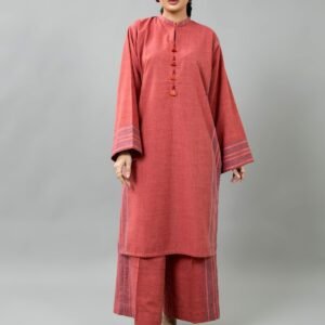 PRET SOLID YARN DYED STRIP KHADDAR 2 PCS