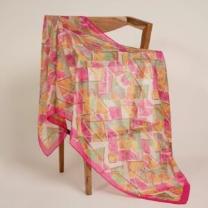 PRINTED MEDIUM SILK STOLER