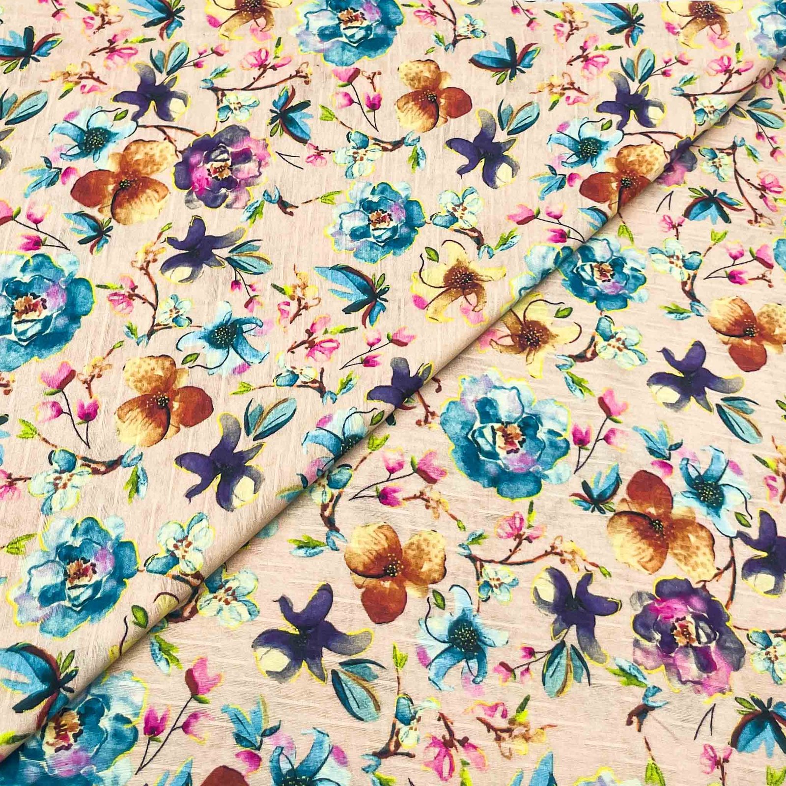 Self Winter Cambric Digital Wider Print D142